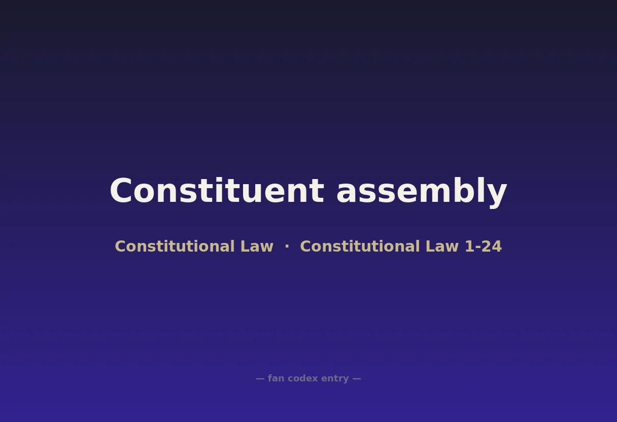 Constituent assembly