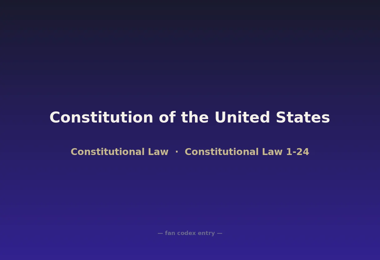 Constitution of the United States