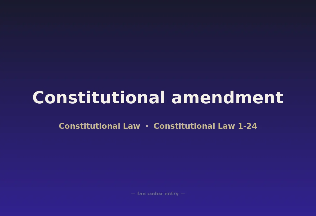 Constitutional amendment