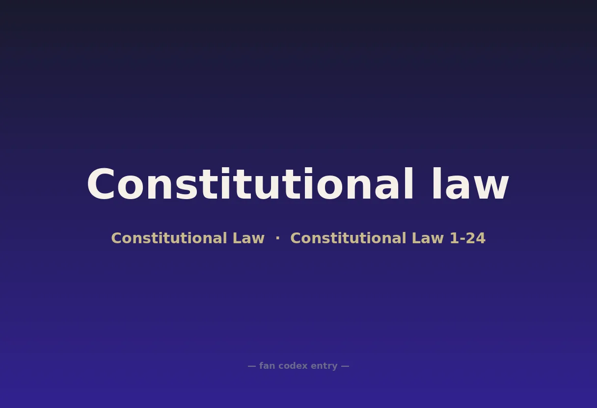 Constitutional law