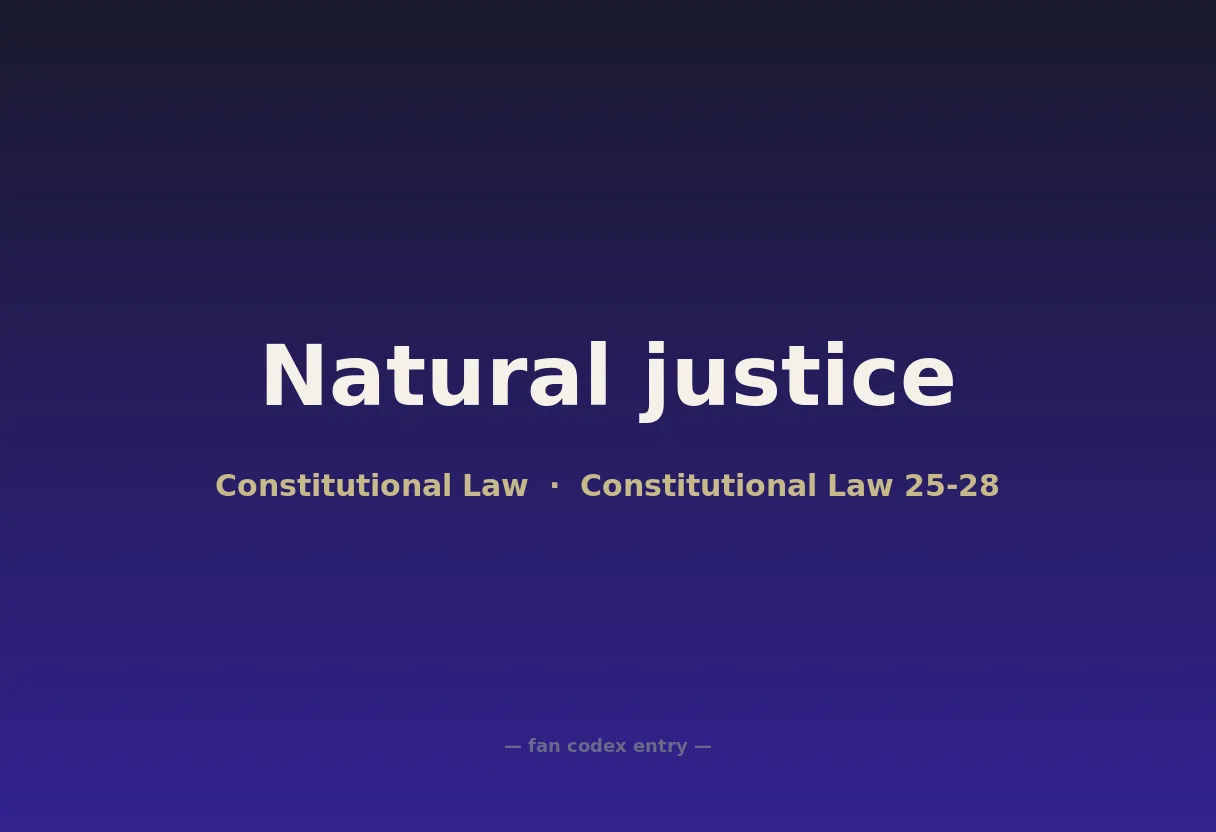 Natural justice