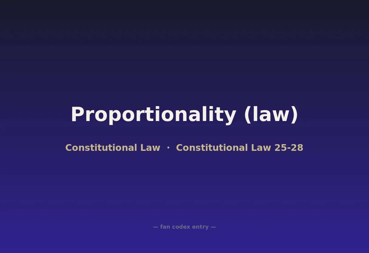 Proportionality (law)